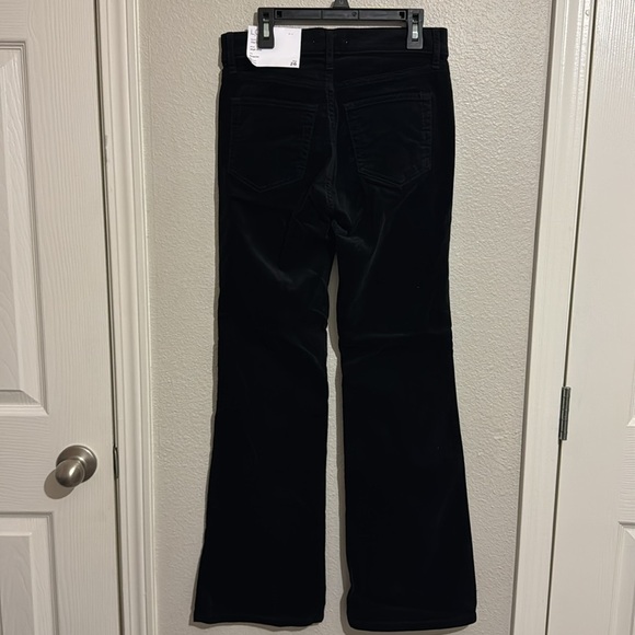 Loft Five Pocket High Waisted Slim Flare Pants in Velvet - Picture 6 of 6